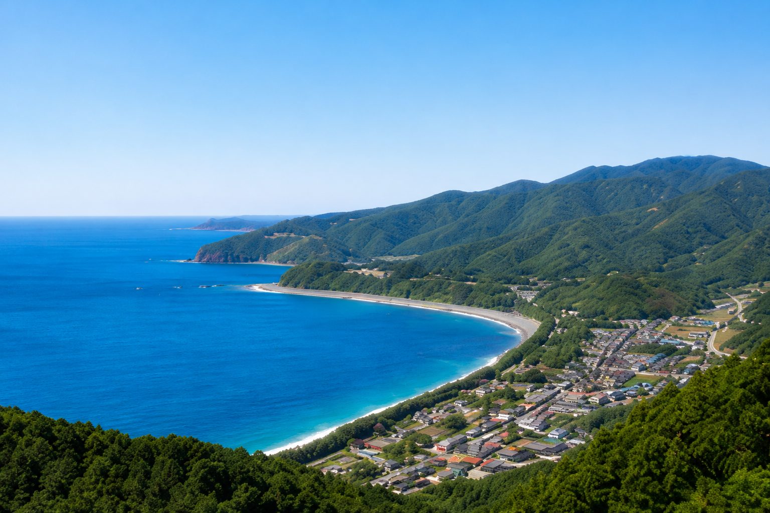 海と里山にいだかれた産地の風景